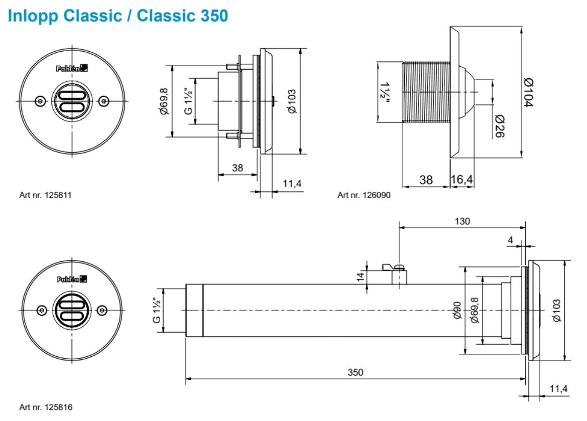Pahlen indløbsdyse Classic