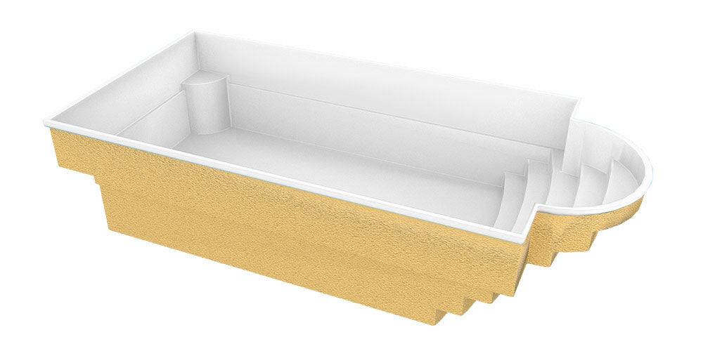 Glasfiberpool Aves 705 7,05m x 3,20m x 1,55m