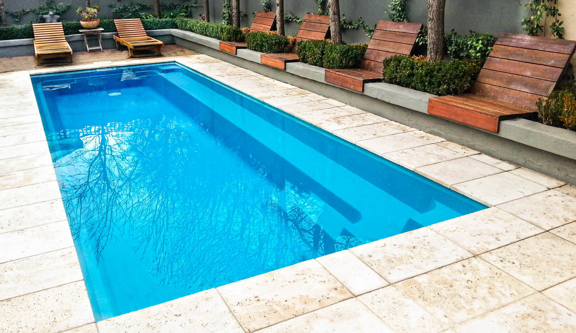 Leisurepools Harmony 2,9×5-8 m, djup 1,29-1,76 m