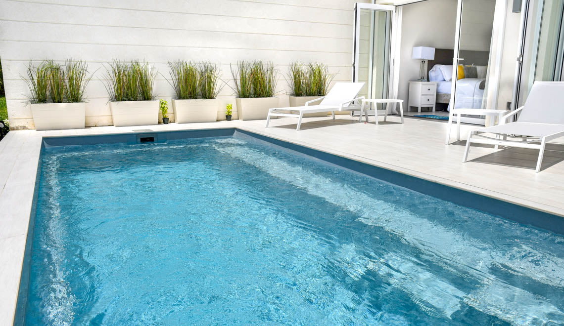 Leisurepools Harmony 2,9×5-8 m, djup 1,29-1,76 m