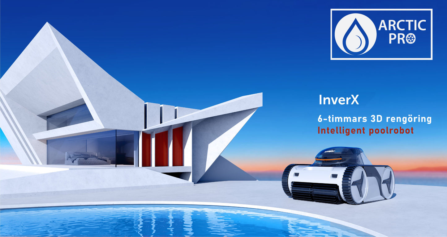 Poolrobot XWarrior InverX X60 AI trådløs væg og bund