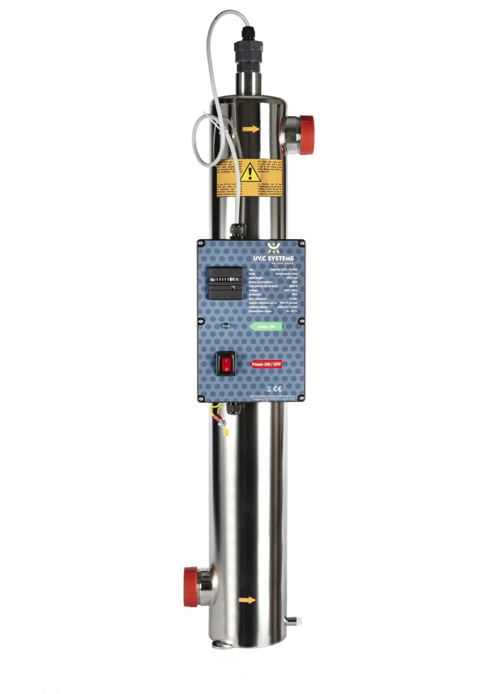 Rustfri Easy-UV 2.0 desinfektion