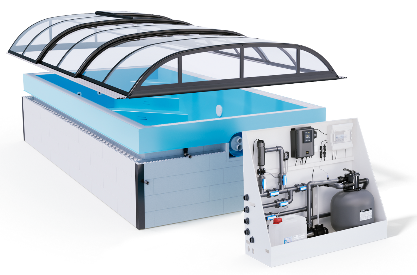 Minipool Wellness-pool 2,25×3,75 m