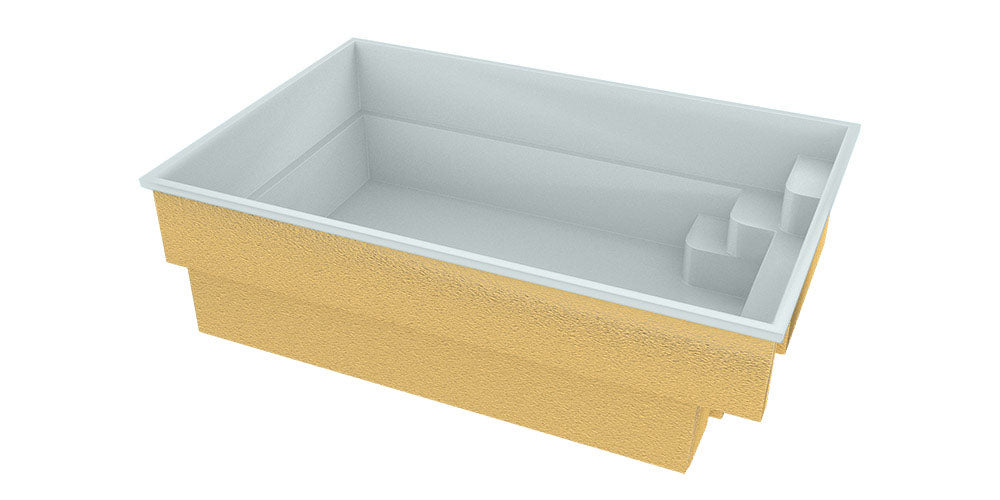 Glasfiberpool Mini Victoria 4,20m x 2,70m x 1,30m