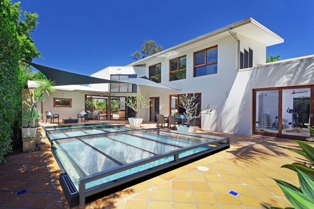 Pooltag Master PLUS 3×6 enkelt skinne, 6 mm klar plast