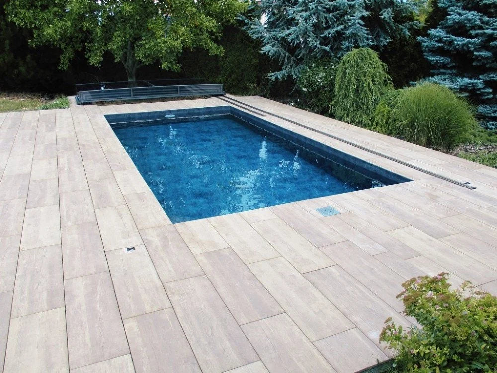 Pooltag Master PLUS 3×6 enkelt skinne, 6 mm klar plast