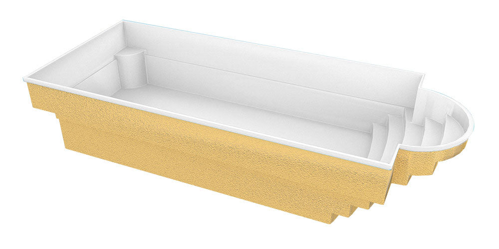 Glasfiberpool Aves 800 8,00m x 3,20m x 1,55m