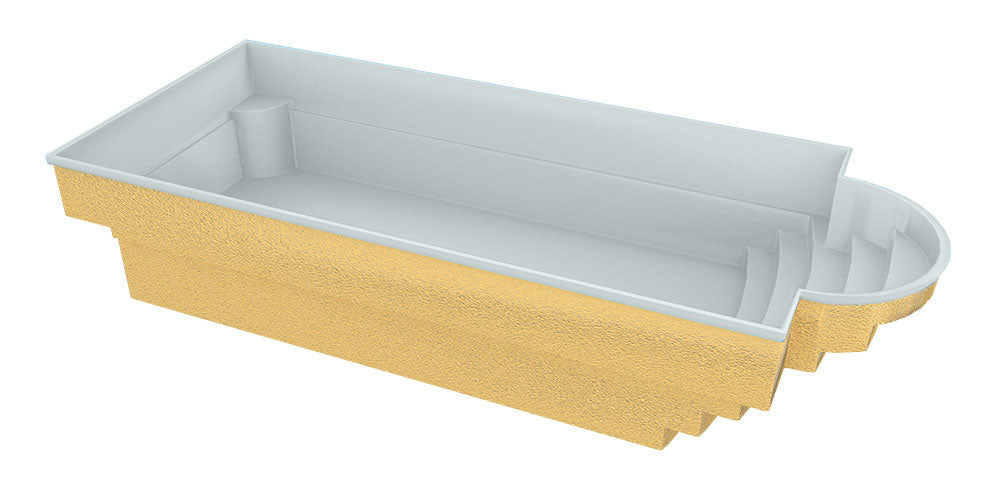 Glasfiberpool Aves 800 8,00m x 3,20m x 1,55m