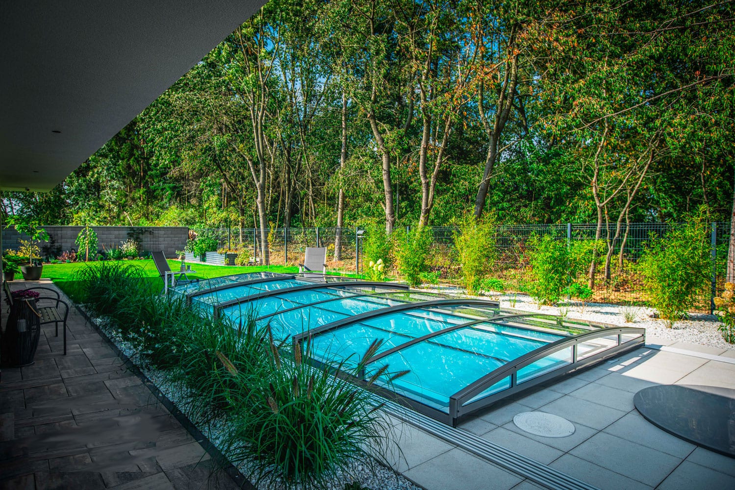 Poolovertræk Infinity 3×6 klarglas