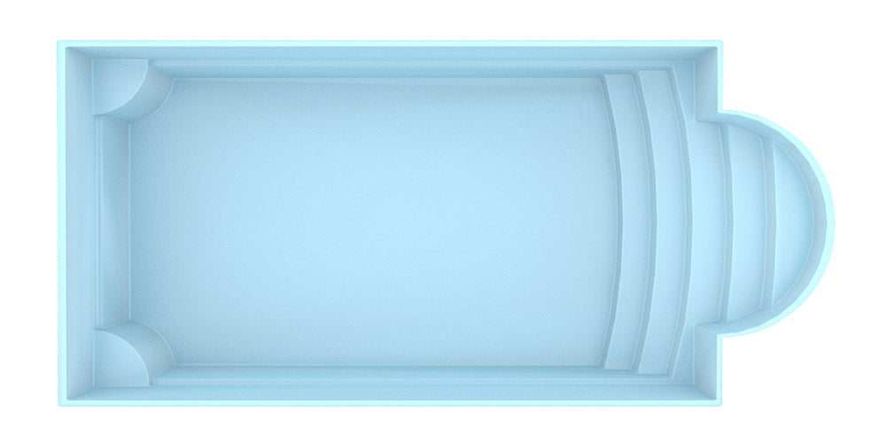 Glasfiberpool Aves 705 7,05m x 3,20m x 1,55m