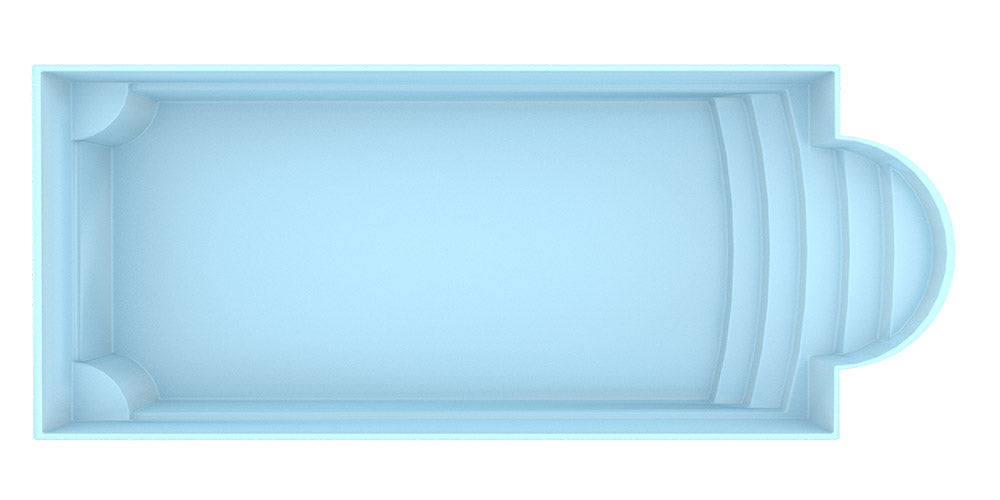 Glasfiberpool Aves 800 8,00m x 3,20m x 1,55m