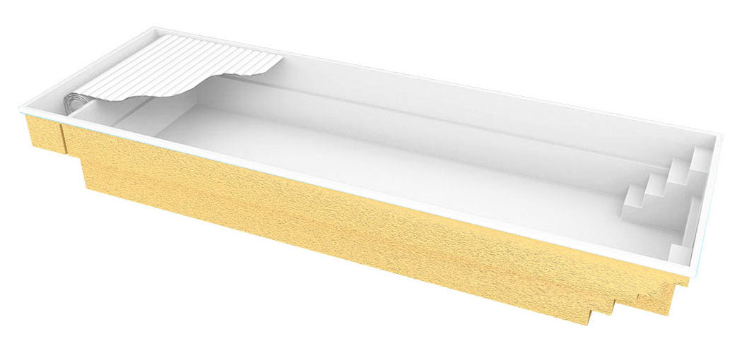 Glasfiberpool Bahama 11 11,10m x 3,75m x 1,50m