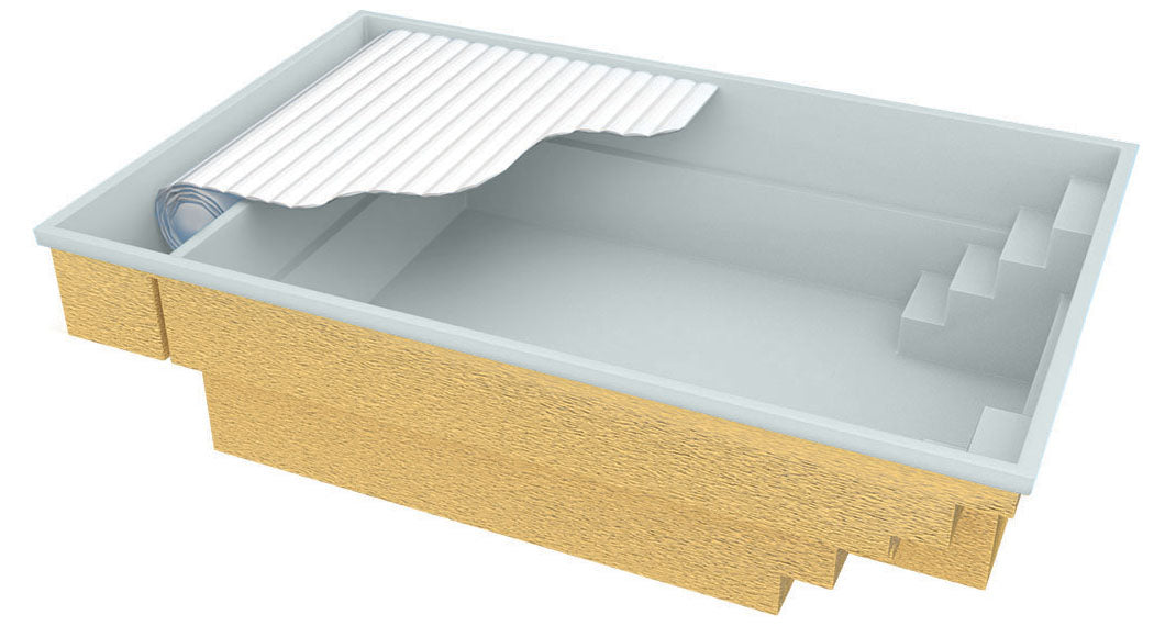 Glasfiberpool Bahama 600 6,10m x 3,75m x 1,50m