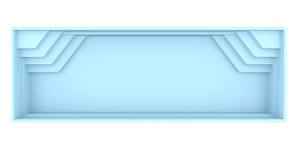 Glasfiberpool Jamaica 11,25m x 3,75m x 1,50m