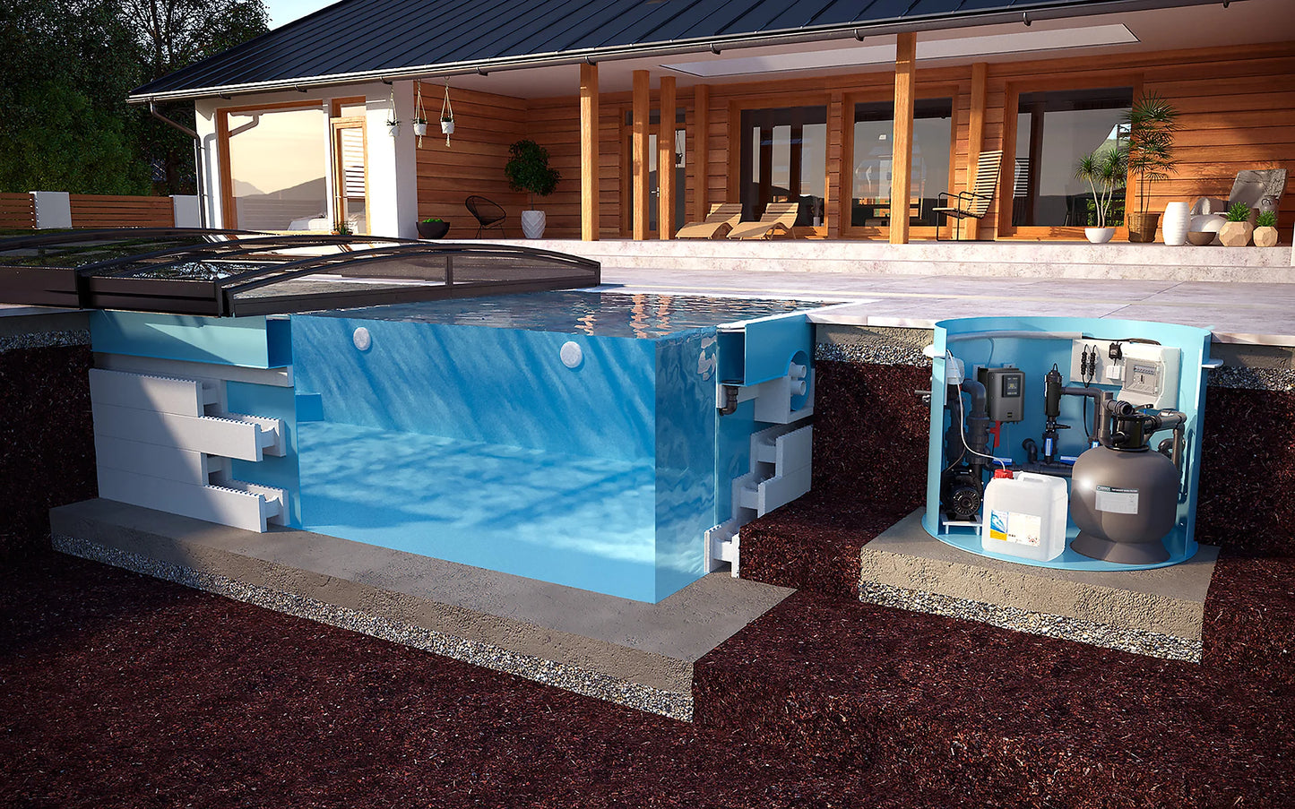 ThermoPP POOLPAKET QBIG OVERFLOW 3×7