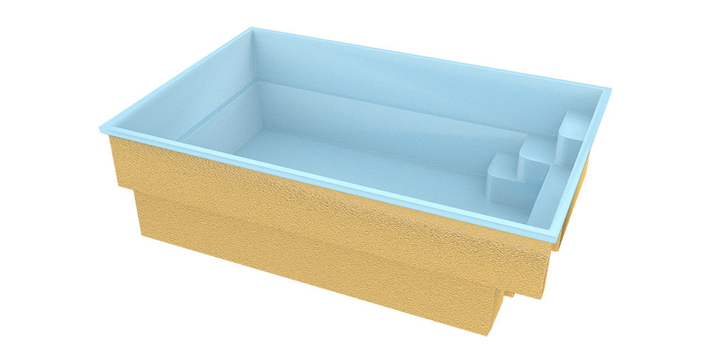 Glasfiberpool Saba 500 5,00m x 3,00m x 1,45m